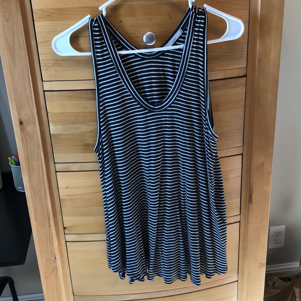 Black and White stripe tank top